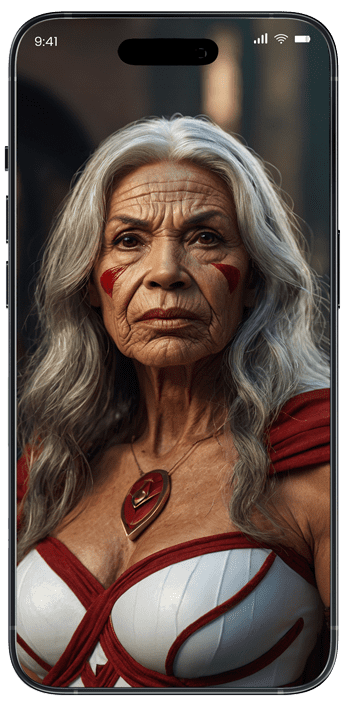 iphone-anciana-sabia-amazona-mujer - super-heroina-apoteosicamente-fantastica-soy-maryce