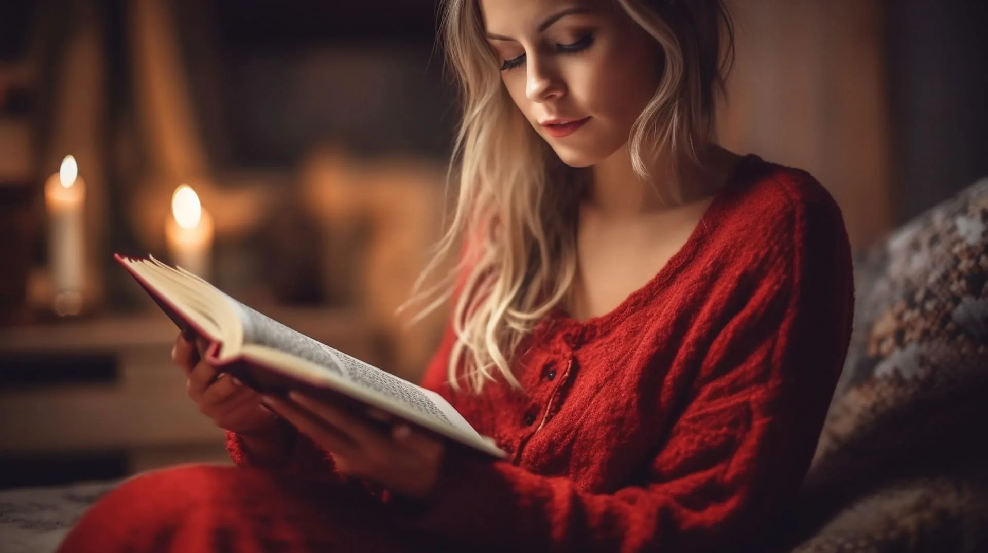 beautiful-young-woman-reading-book-armchair-home-closeupgenerative-ai (1)Estoicismo para Mujeres, Fortaleza y Serenidad en el Día a Día Soy Maryce Alejandra González